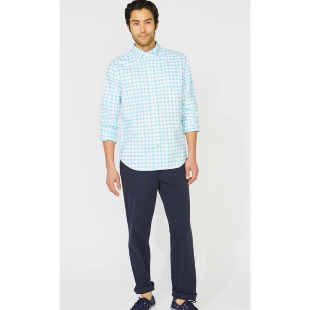 Nautica Classic Fit Long Sleeve Plaid Oxford Shirt - Picture 6 of 9